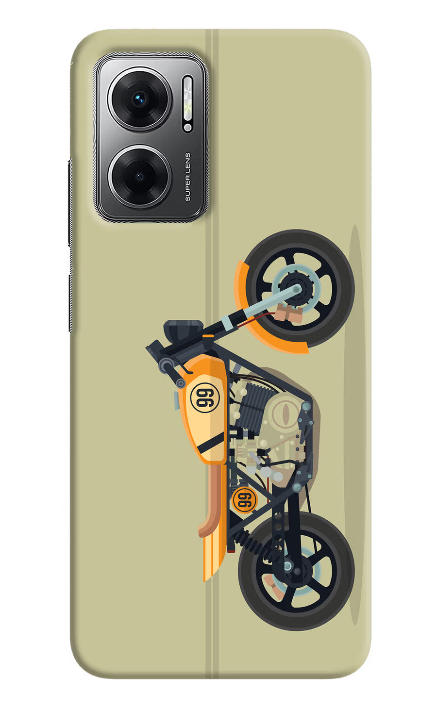 Vertical Speedster Redmi 11 Prime 5G Back Cover, Hard case