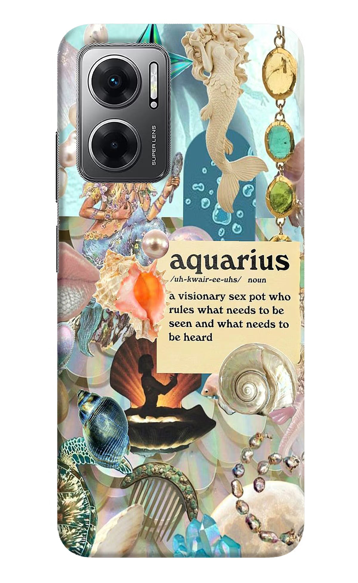 Aquarius Zodiac Redmi 11 Prime 5G Hard Case Back Cover by Casekaro