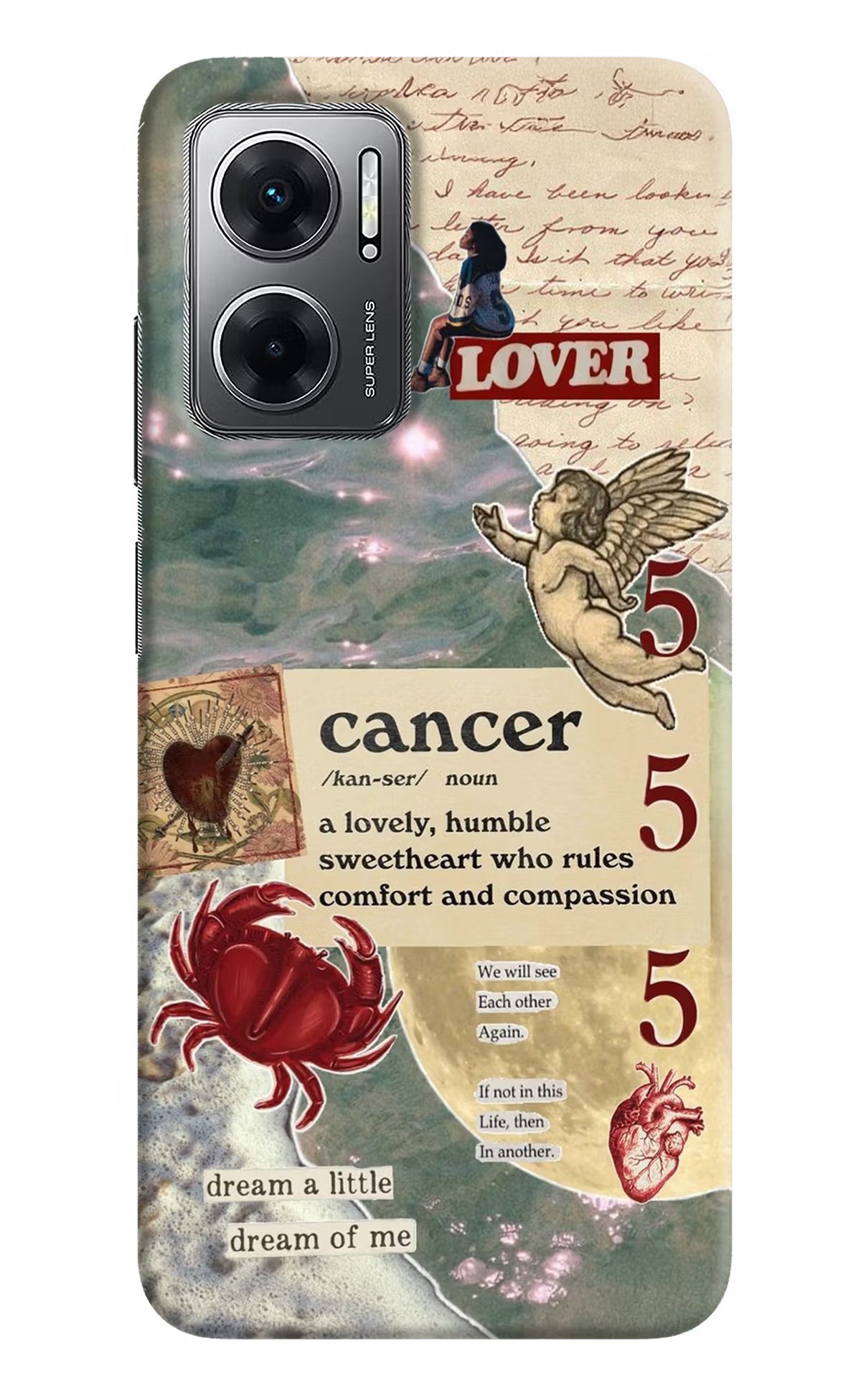 Cancer Zodiac Redmi 11 Prime 5G Hard Case Back Cover by Casekaro