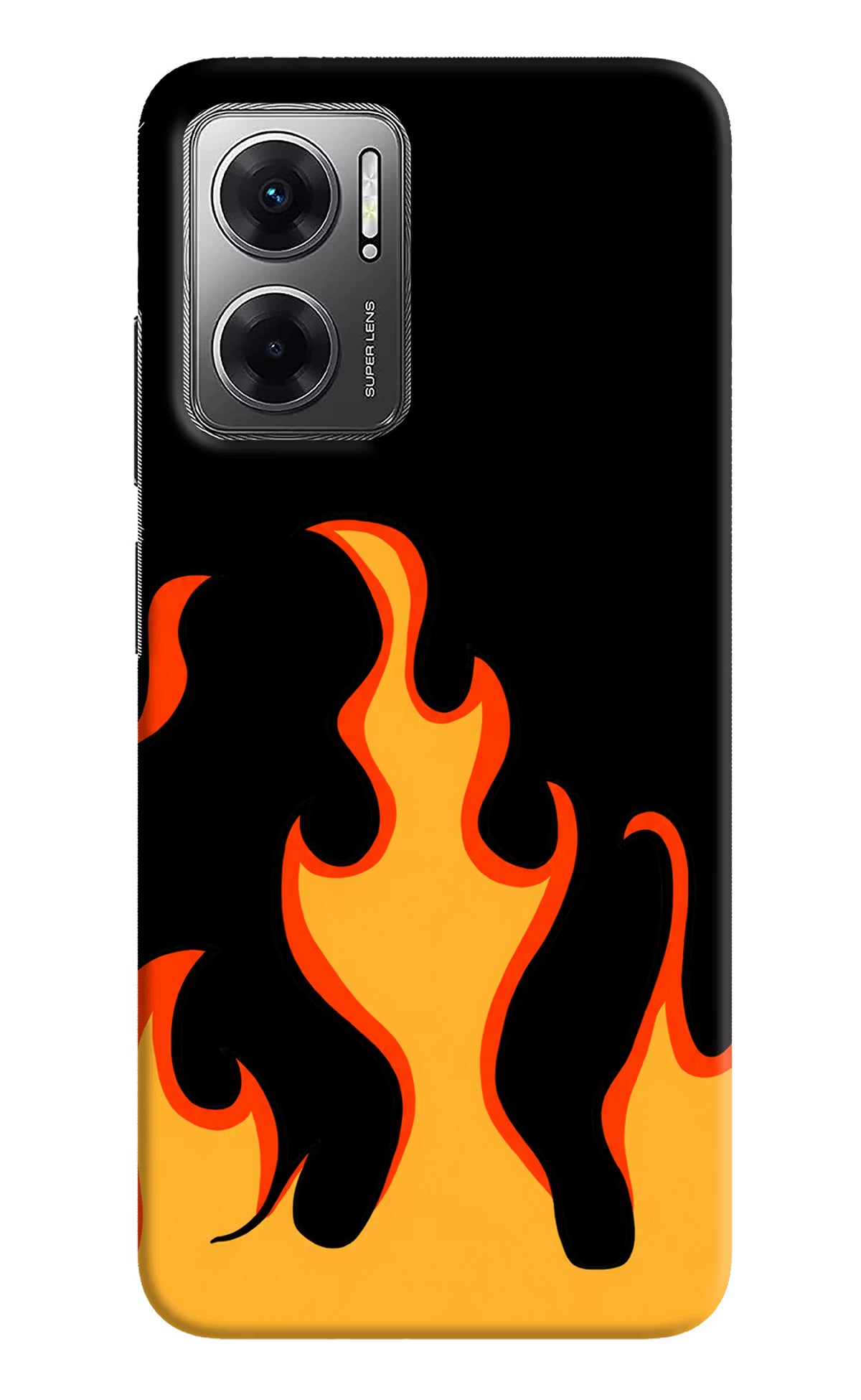 Fired Up – Black Redmi 11 Prime 5G Hard Case Back Cover by Casekaro