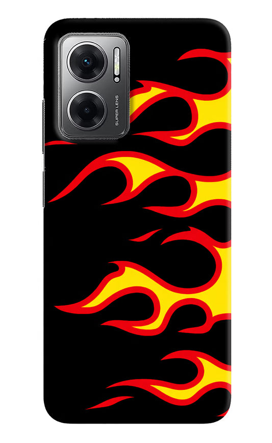 Side Sweep Flames Redmi 11 Prime 5G Hard Case Back Cover by Casekaro