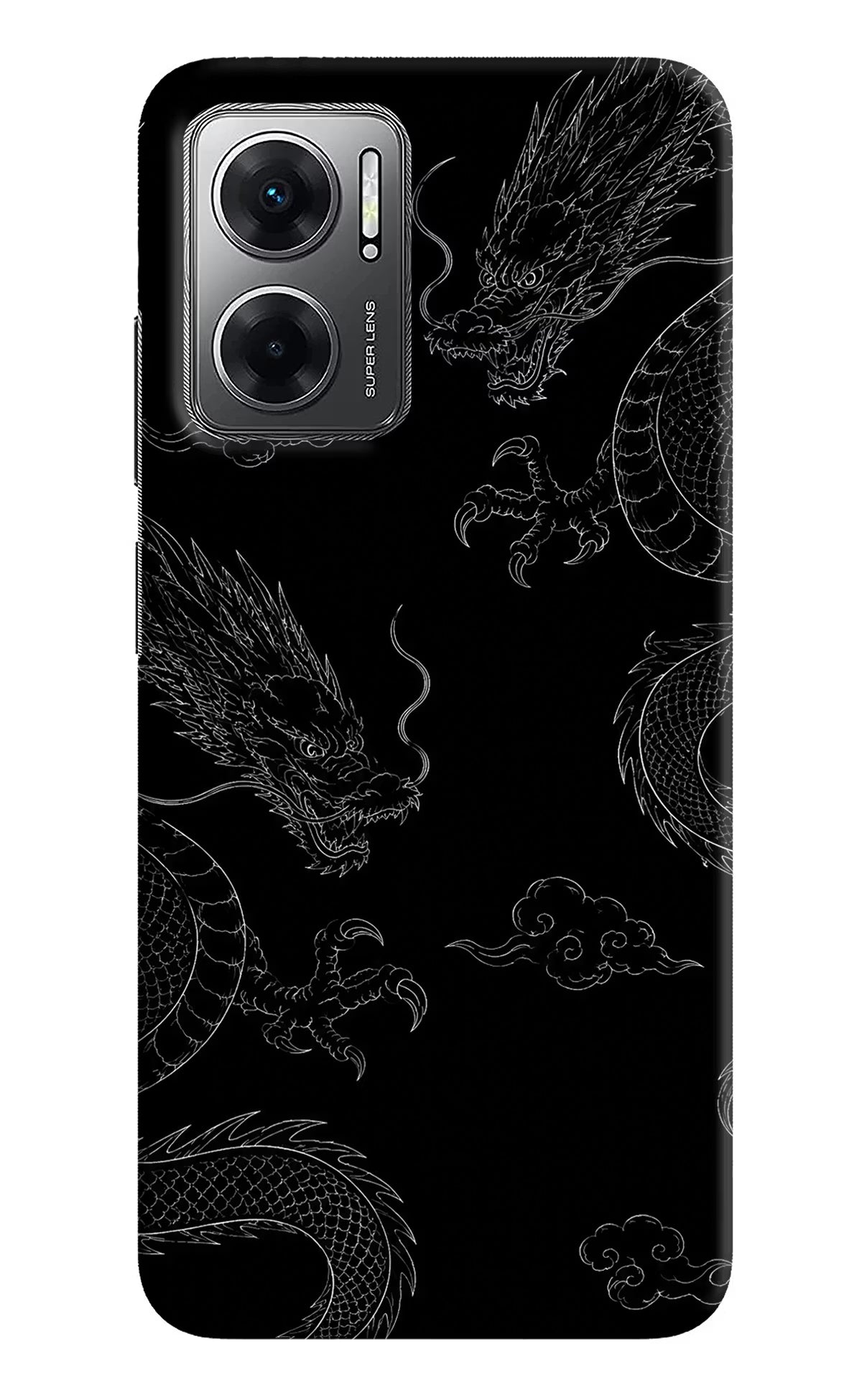 Twin Dragons Redmi 11 Prime 5G Hard Case Back Cover by Casekaro