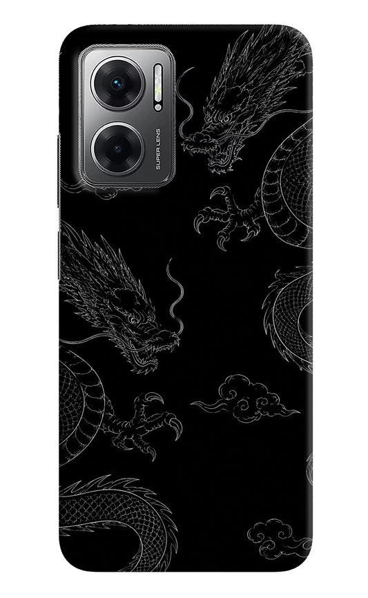 Twin Dragons Redmi 11 Prime 5G Hard Case Back Cover by Casekaro
