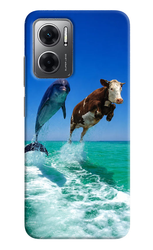 Dolphin vs Cow Redmi 11 Prime 5G Hard Case Back Cover by Casekaro