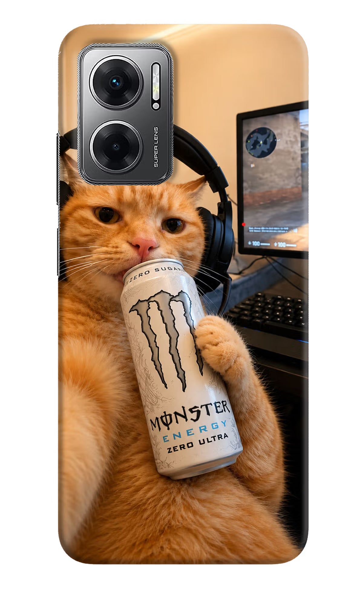 Gamer Cat Energy Redmi 11 Prime 5G Back Cover