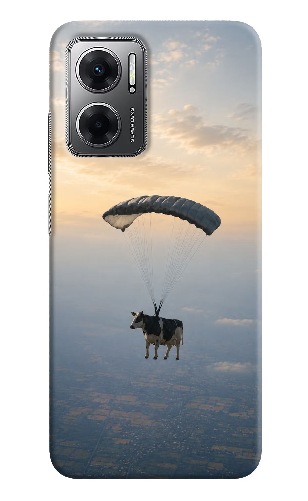 Skydiving Cow Redmi 11 Prime 5G Back Cover