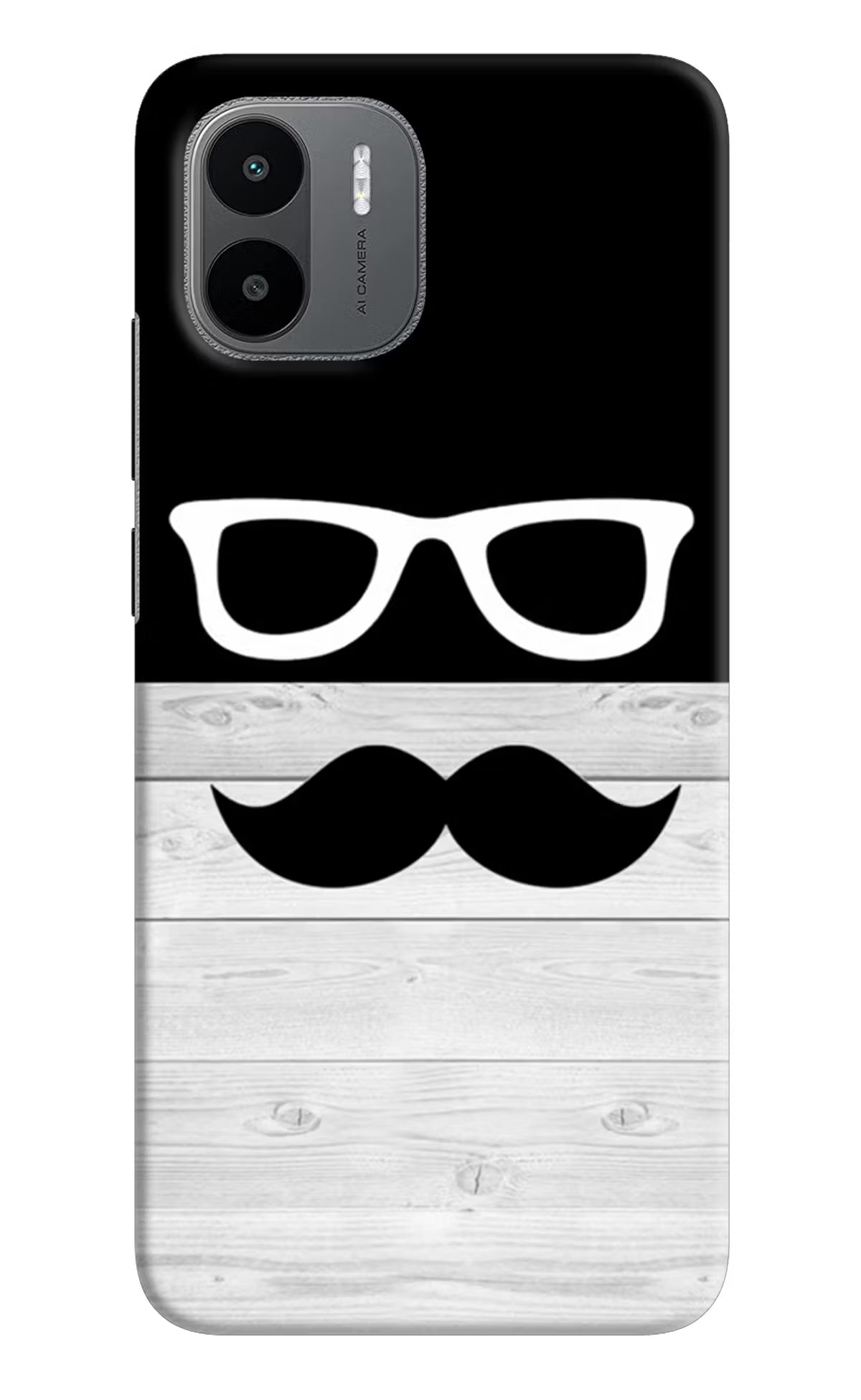 Mustache Redmi A1/A2 Hard Case Back Cover by Casekaro