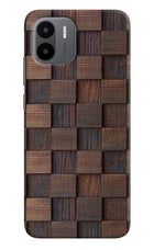 Wooden Cube Design Redmi A1/A2 Hard Case Back Cover by Casekaro