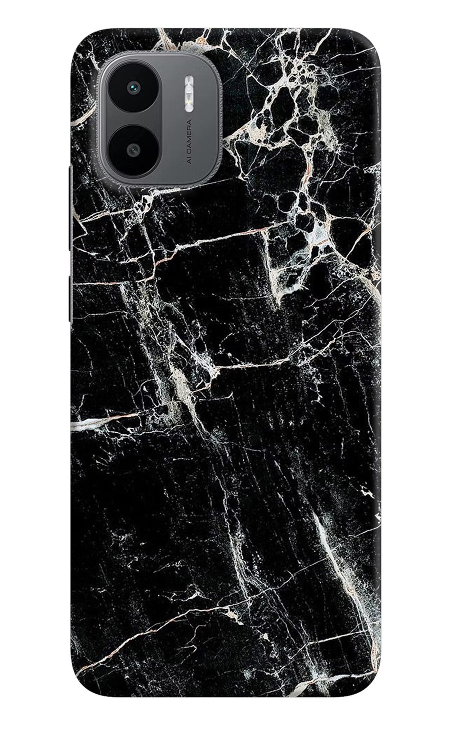 Black Marble Texture Redmi A1/A2 Back Cover, Hard case
