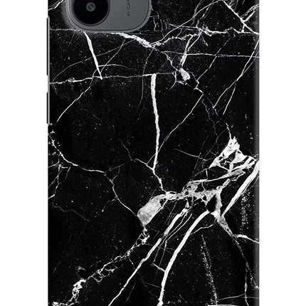 Black Marble Pattern Redmi A1/A2 Hard Case Back Cover by Casekaro