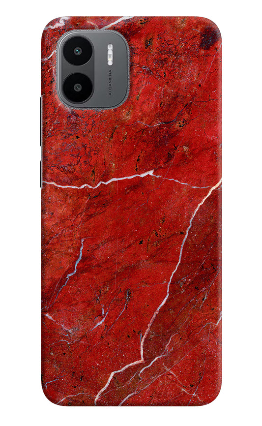 Red Marble Design Redmi A1/A2 Hard Case Back Cover by Casekaro