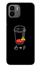 Coffee Redmi A1/A2 Hard Case Back Cover by Casekaro
