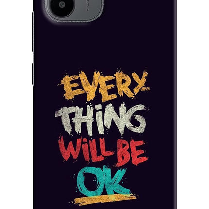 Everything Will Be Ok Redmi A1/A2 Hard Case Back Cover by Casekaro