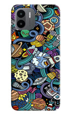 Space Abstract Redmi A1/A2 Hard Case Back Cover by Casekaro