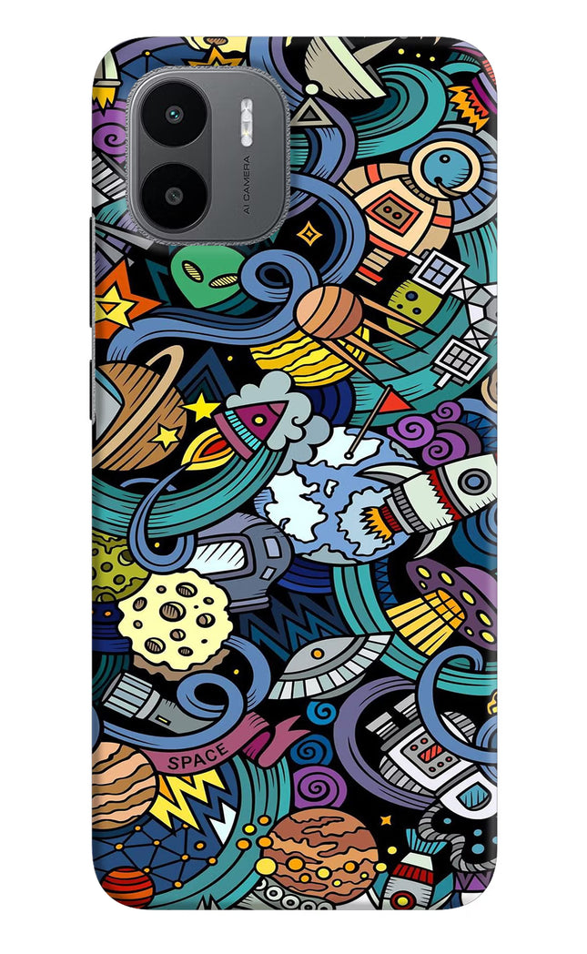Space Abstract Redmi A1/A2 Hard Case Back Cover by Casekaro