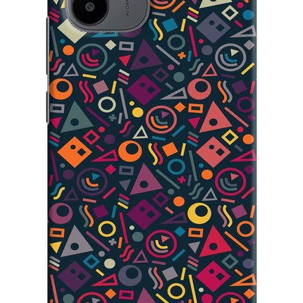 Geometric Abstract Redmi A1/A2 Hard Case Back Cover by Casekaro