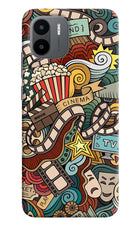Cinema Abstract Redmi A1/A2 Hard Case Back Cover by Casekaro