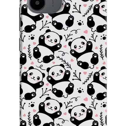 Cute Panda Redmi A1/A2 Hard Case Back Cover by Casekaro