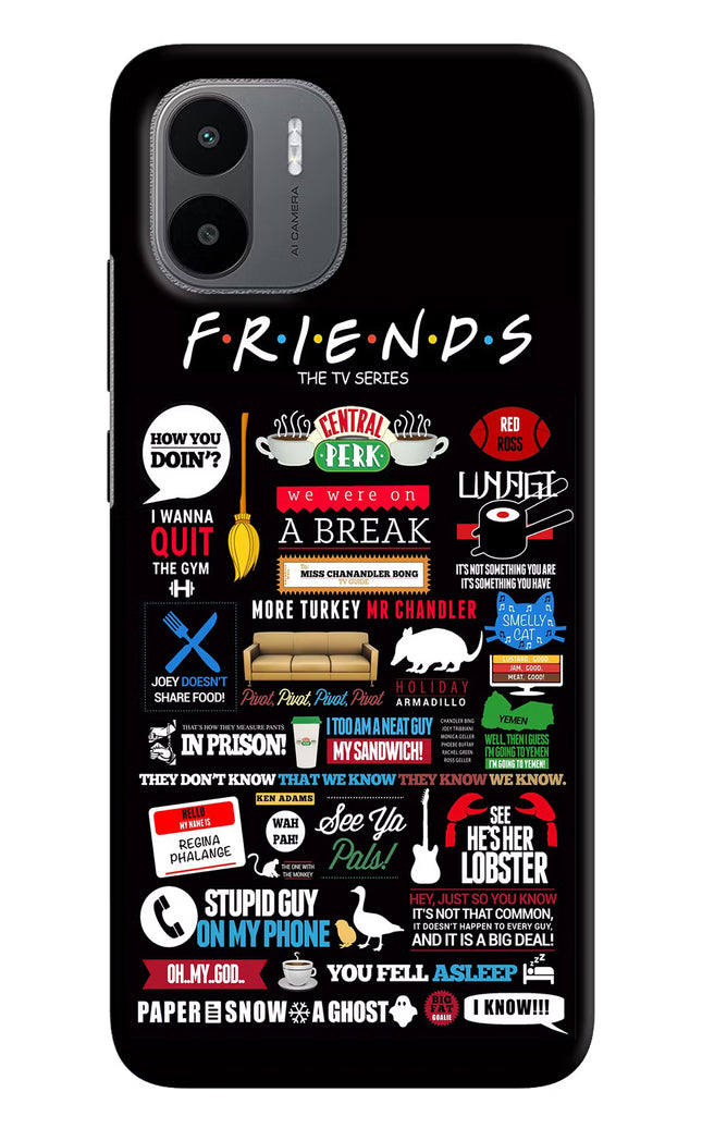 FRIENDS Redmi A1/A2 Hard Case Back Cover by Casekaro