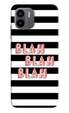 Blah Blah Blah Redmi A1/A2 Hard Case Back Cover by Casekaro