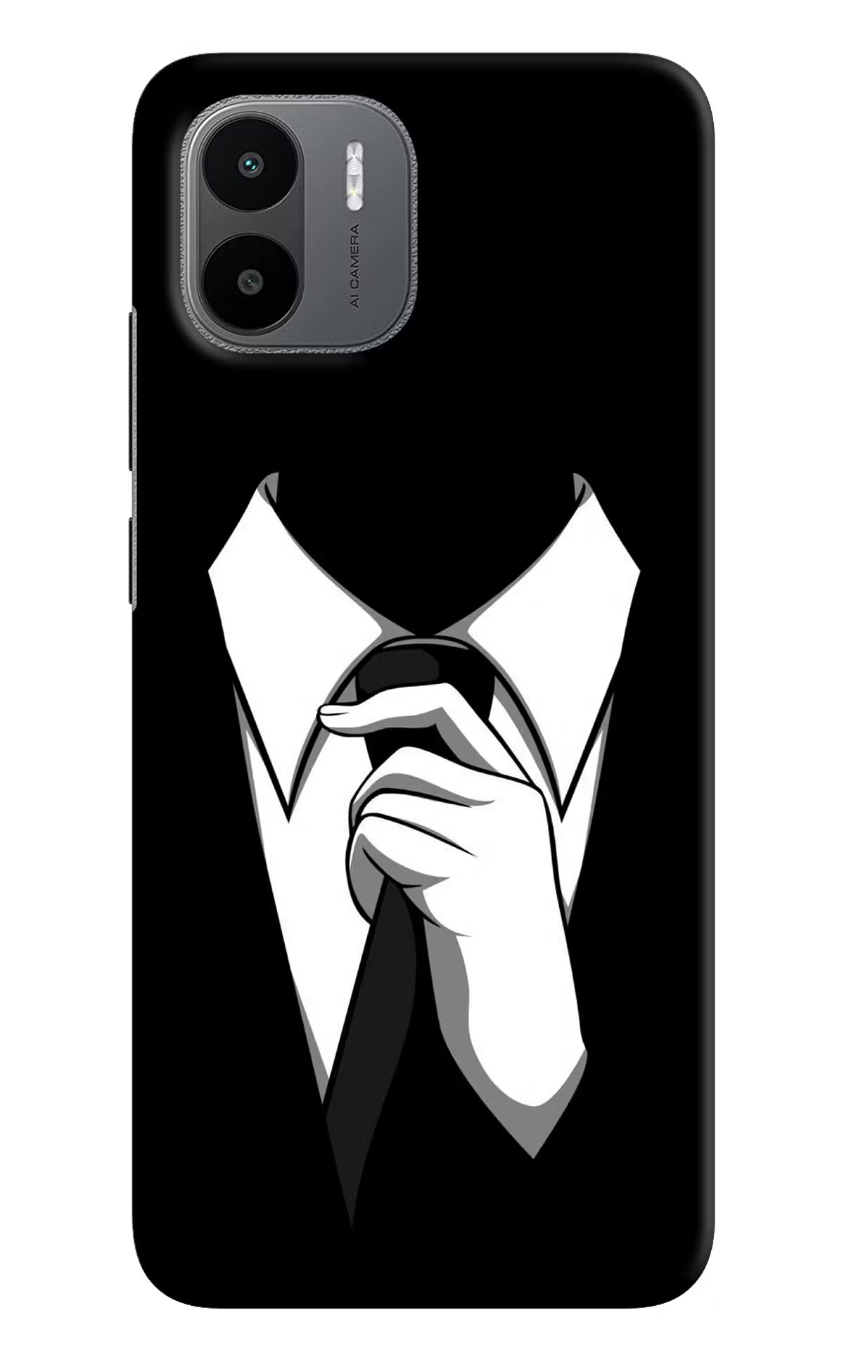 Black Tie Redmi A1/A2 Hard Case Back Cover by Casekaro
