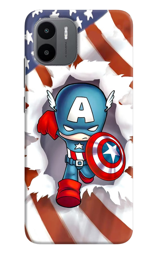 Captain America Redmi A1/A2 Hard Case Back Cover by Casekaro