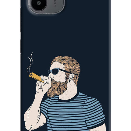 Smoking Redmi A1/A2 Hard Case Back Cover by Casekaro