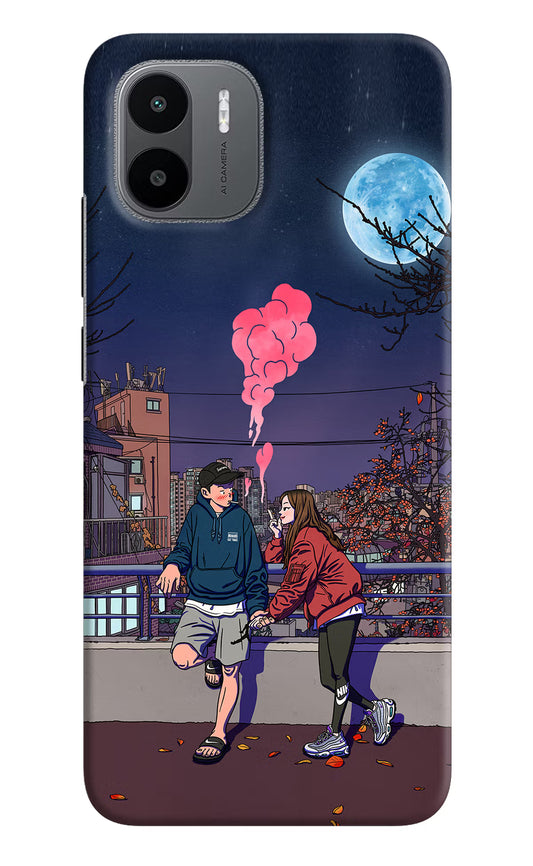 Chilling Couple Redmi A1/A2 Hard Case Back Cover by Casekaro