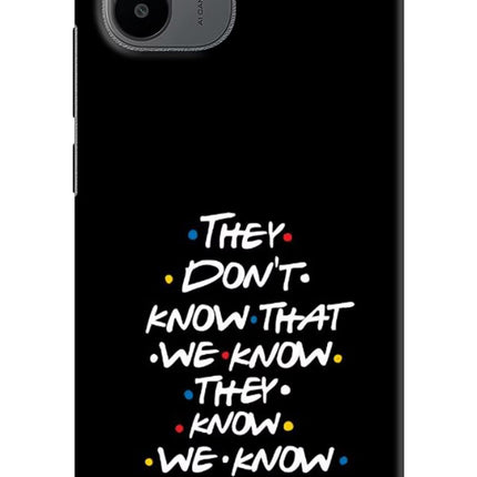 FRIENDS Dialogue Redmi A1/A2 Hard Case Back Cover by Casekaro