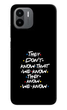 FRIENDS Dialogue Redmi A1/A2 Hard Case Back Cover by Casekaro