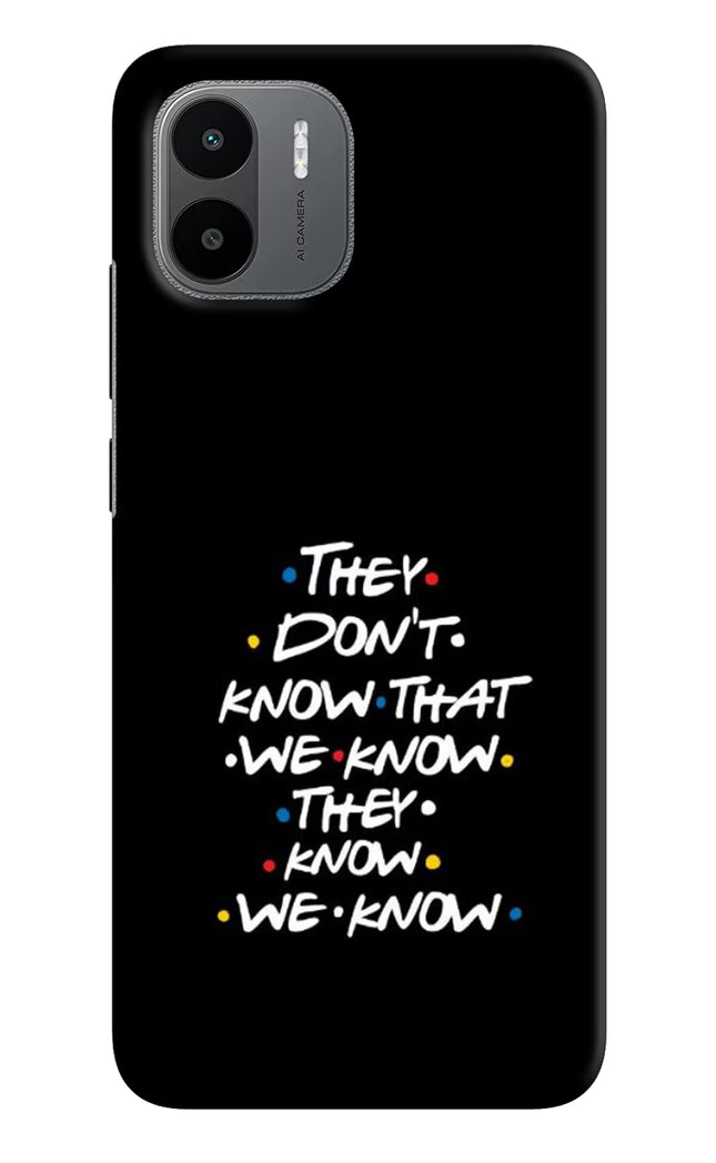 FRIENDS Dialogue Redmi A1/A2 Hard Case Back Cover by Casekaro