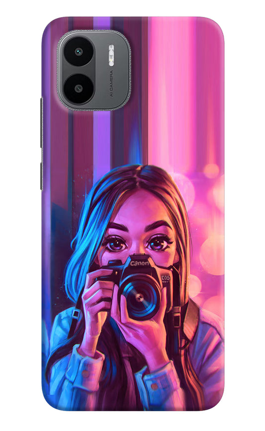 Girl Photographer Redmi A1/A2 Hard Case Back Cover by Casekaro