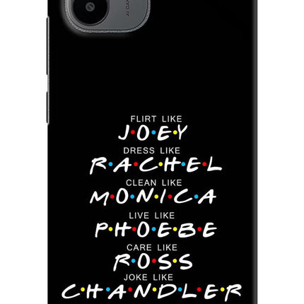 FRIENDS Character Redmi A1/A2 Hard Case Back Cover by Casekaro