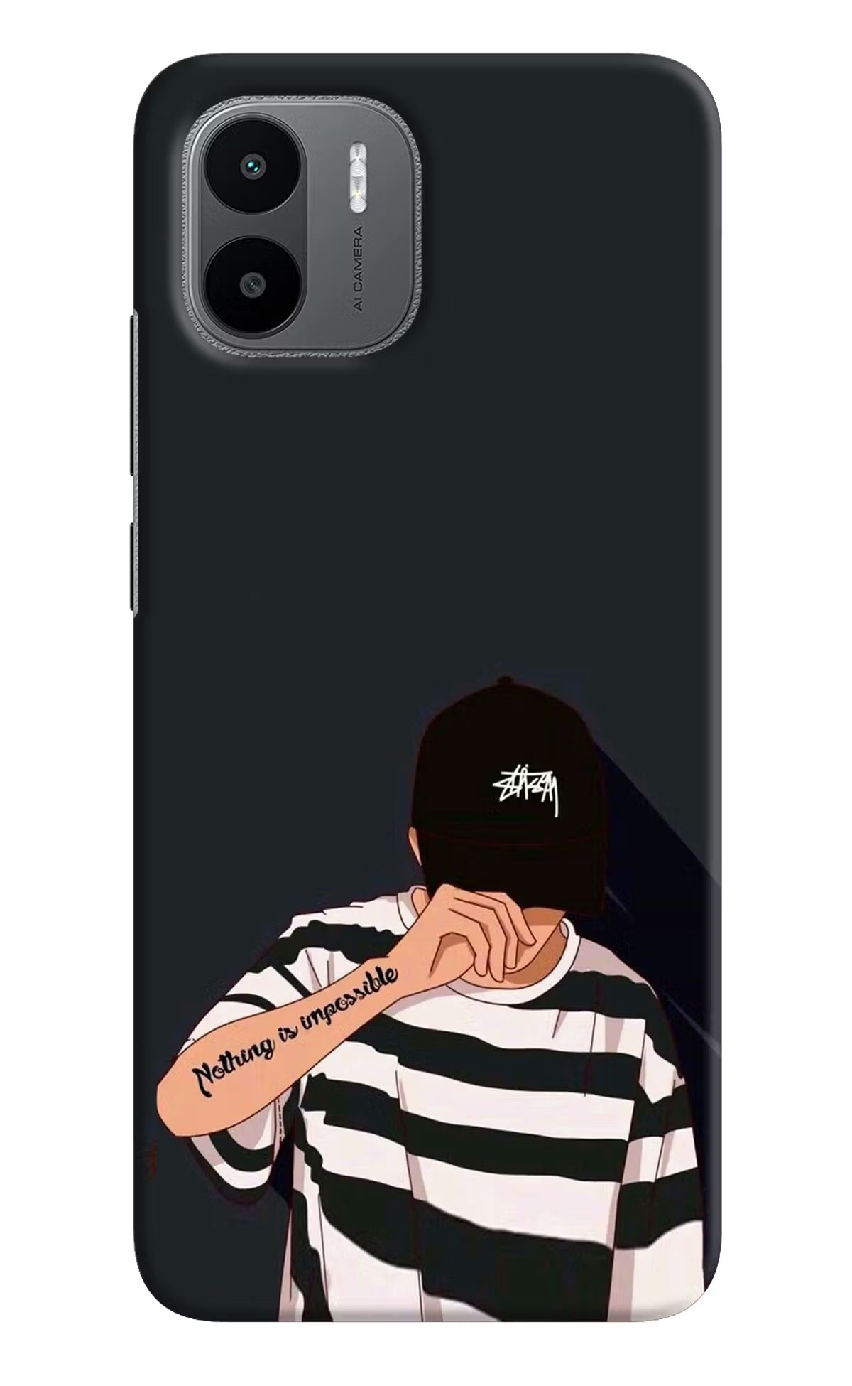 Aesthetic Boy Redmi A1/A2 Hard Case Back Cover by Casekaro