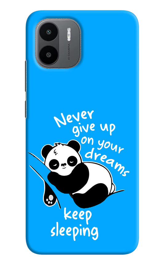 Keep Sleeping Redmi A1/A2 Hard Case Back Cover by Casekaro