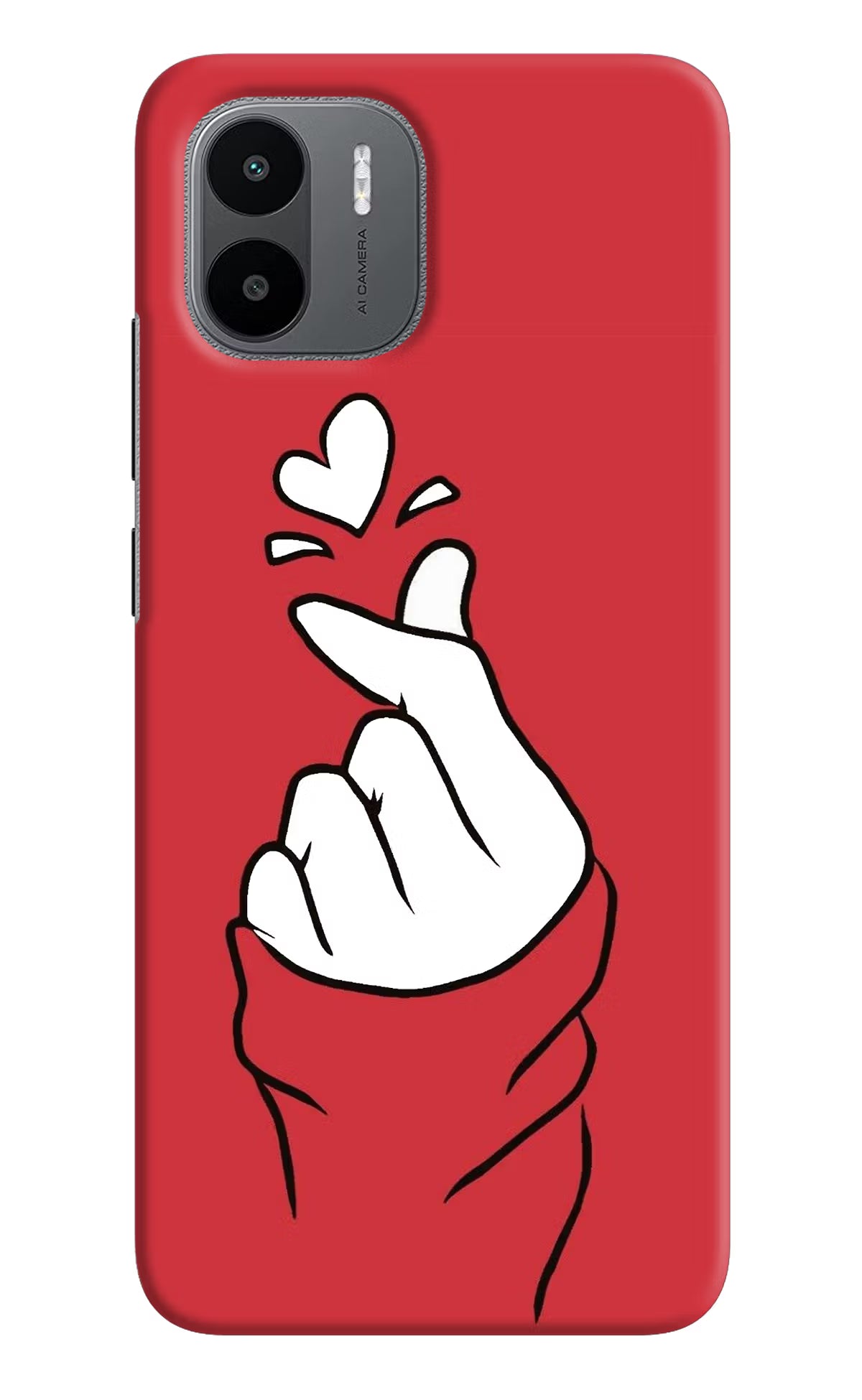 Korean Love Sign Redmi A1/A2 Hard Case Back Cover by Casekaro