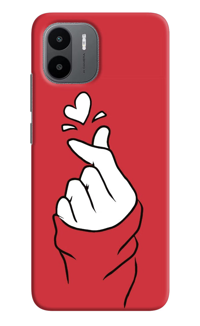 Korean Love Sign Redmi A1/A2 Hard Case Back Cover by Casekaro