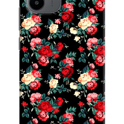 Rose Pattern Redmi A1/A2 Hard Case Back Cover by Casekaro