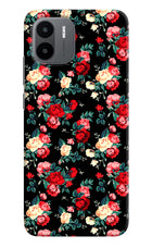 Rose Pattern Redmi A1/A2 Hard Case Back Cover by Casekaro