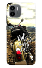 Ride More Worry Less Redmi A1/A2 Hard Case Back Cover by Casekaro