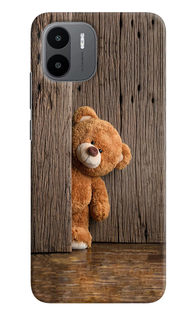 Teddy Wooden Redmi A1/A2 Hard Case Back Cover by Casekaro