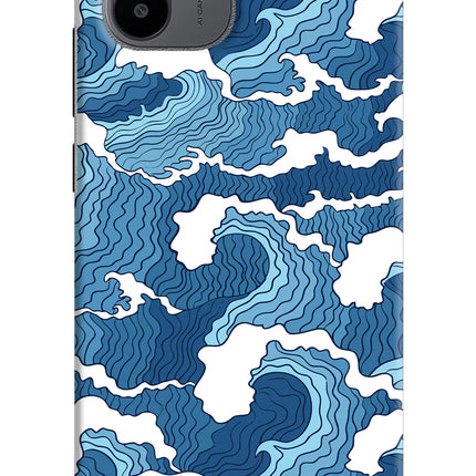 Blue Waves Redmi A1/A2 Hard Case Back Cover by Casekaro