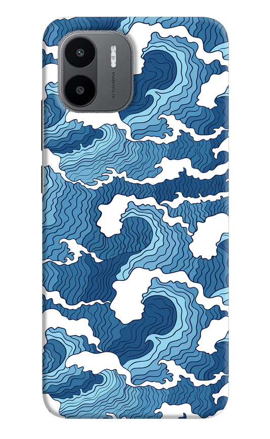 Blue Waves Redmi A1/A2 Hard Case Back Cover by Casekaro