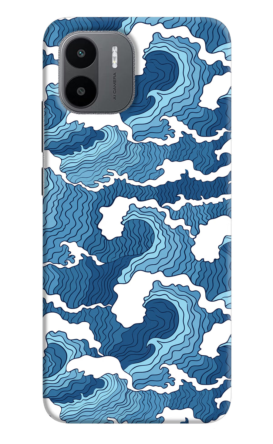 Blue Waves Redmi A1/A2 Back Cover, Hard case