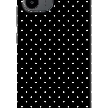 White Dots Redmi A1/A2 Hard Case Back Cover by Casekaro