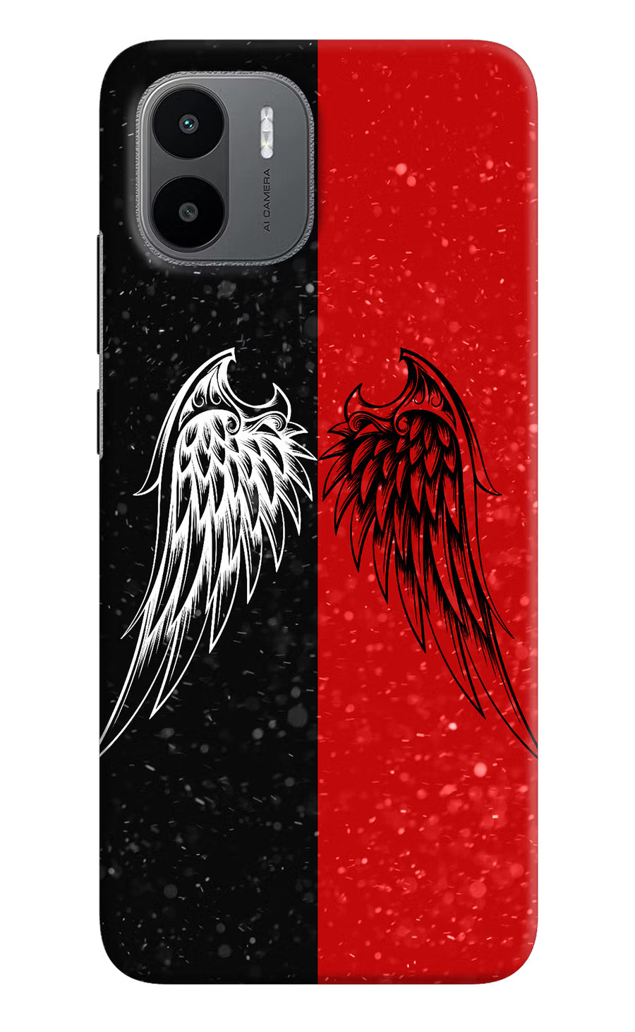 Wings Redmi A1/A2 Back Cover, Hard case