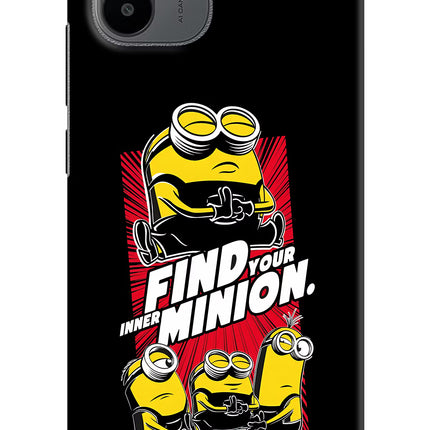 Find your inner Minion Redmi A1/A2 Hard Case Back Cover by Casekaro