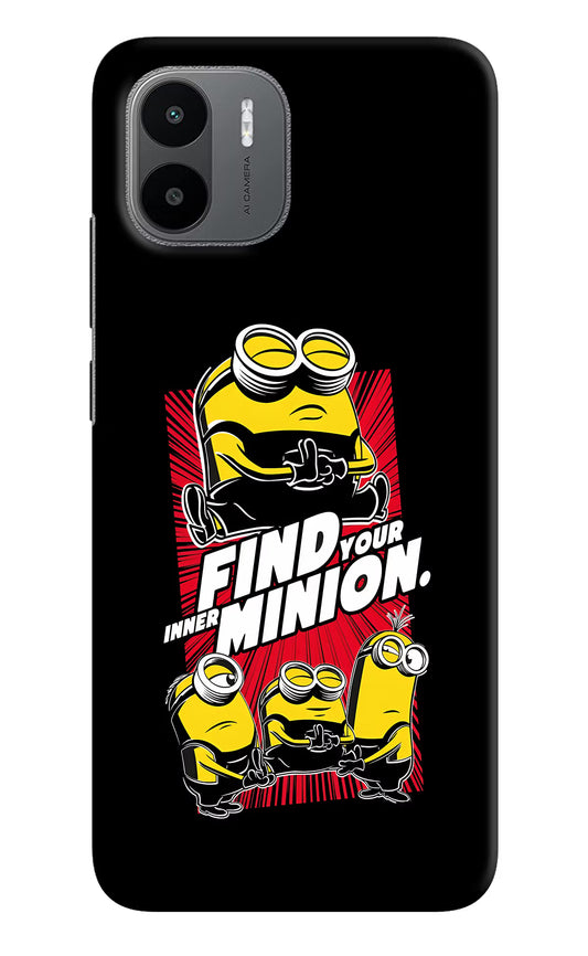 Find your inner Minion Redmi A1/A2 Hard Case Back Cover by Casekaro
