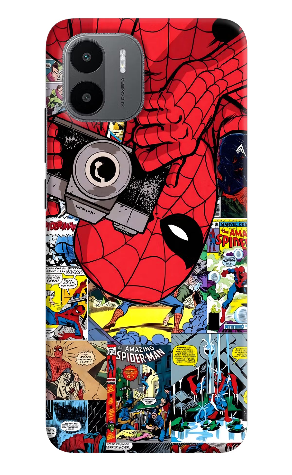 Spider Man Redmi A1/A2 Hard Case Back Cover by Casekaro
