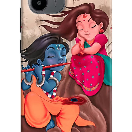 Radhe Krishna Redmi A1/A2 Hard Case Back Cover by Casekaro
